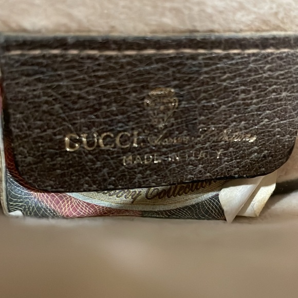 GUCCI GG Supreme Shoulder Bag PVC Beige and Brown with Dustbag - Picture 6 of 6